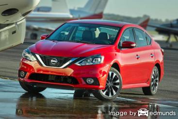 Insurance rates Nissan Sentra in San Diego