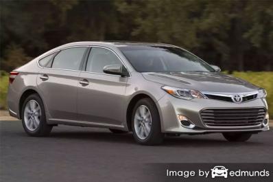 Insurance rates Toyota Avalon in San Diego