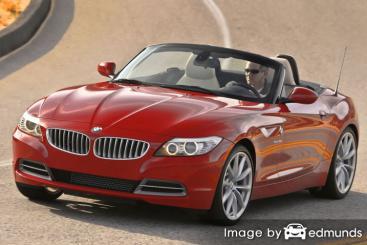 Insurance quote for BMW Z4 in San Diego