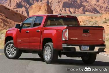 Insurance rates GMC Canyon in San Diego