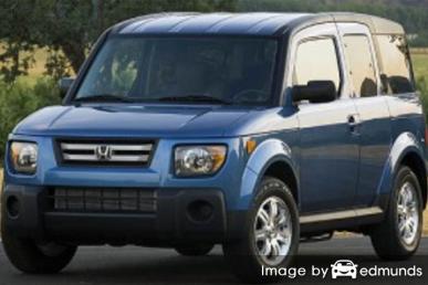 Insurance rates Honda Element in San Diego