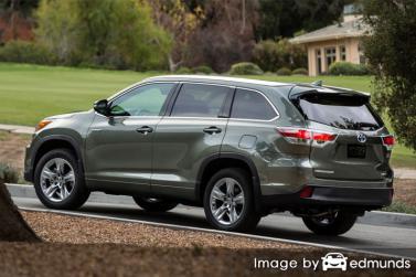 Insurance rates Toyota Highlander Hybrid in San Diego