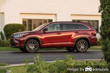 Insurance quote for Toyota Highlander in San Diego
